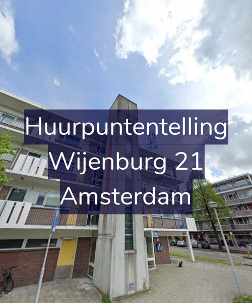 Foto gevel Huurpuntentelling voor Wijenburg 21, Amsterdam
