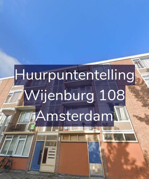 Foto gevel Huurpuntentelling voor Wijenburg 108, Amsterdam