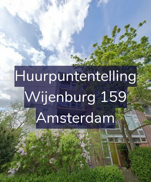 Foto gevel Huurpuntentelling voor Wijenburg 159, Amsterdam