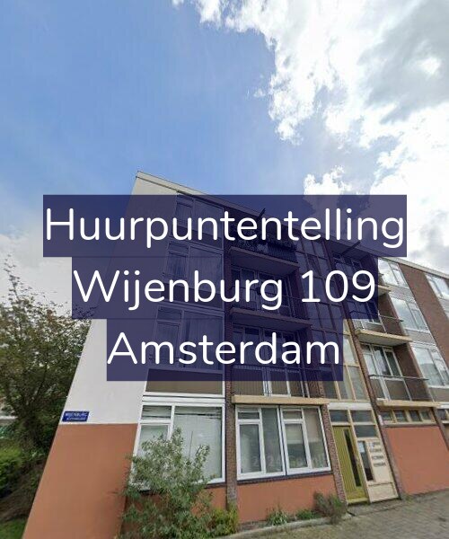 Foto gevel Huurpuntentelling voor Wijenburg 109, Amsterdam