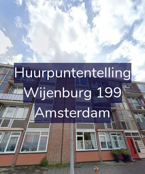 Foto gevel Huurpuntentelling voor Wijenburg 199, Amsterdam