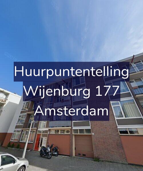Foto gevel Huurpuntentelling voor Wijenburg 177, Amsterdam