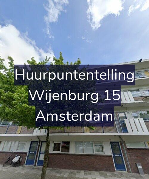 Foto gevel Huurpuntentelling voor Wijenburg 15, Amsterdam