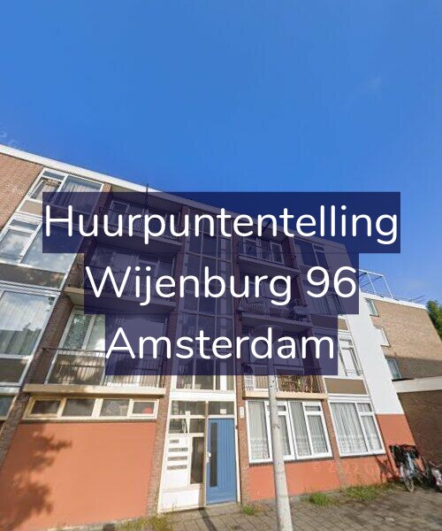 Foto gevel Huurpuntentelling voor Wijenburg 96, Amsterdam