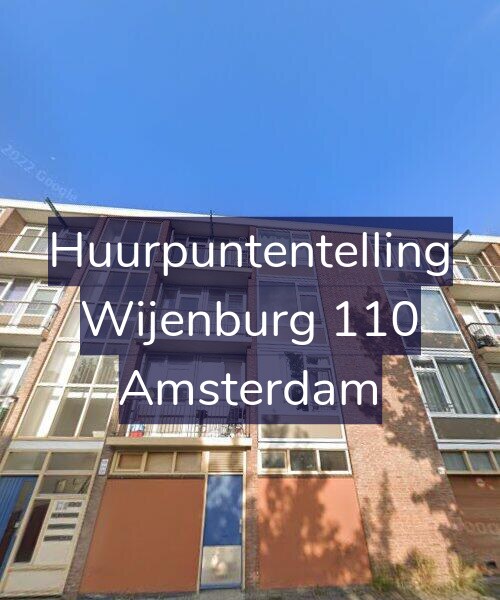 Foto gevel Huurpuntentelling voor Wijenburg 110, Amsterdam