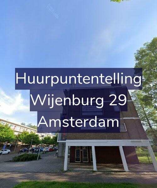 Foto gevel Huurpuntentelling voor Wijenburg 29, Amsterdam