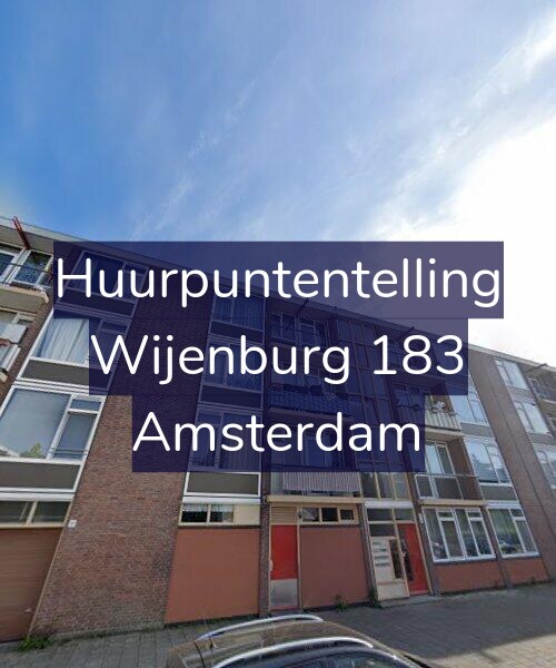 Foto gevel Huurpuntentelling voor Wijenburg 183, Amsterdam