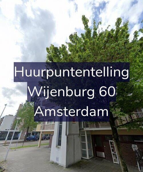 Foto gevel Huurpuntentelling voor Wijenburg 60, Amsterdam