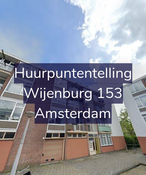 Foto gevel Huurpuntentelling voor Wijenburg 153, Amsterdam