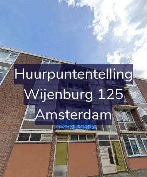 Foto gevel Huurpuntentelling voor Wijenburg 125, Amsterdam