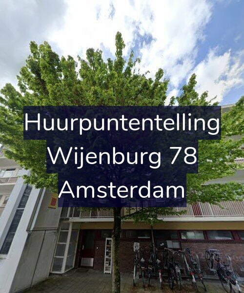 Foto gevel Huurpuntentelling voor Wijenburg 78, Amsterdam