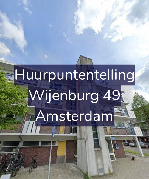 Foto gevel Huurpuntentelling voor Wijenburg 49, Amsterdam