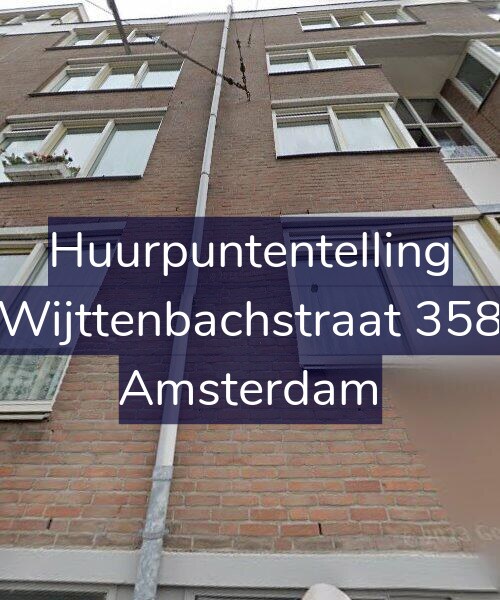 Foto gevel Huurpuntentelling voor Wijttenbachstraat 358, Amsterdam