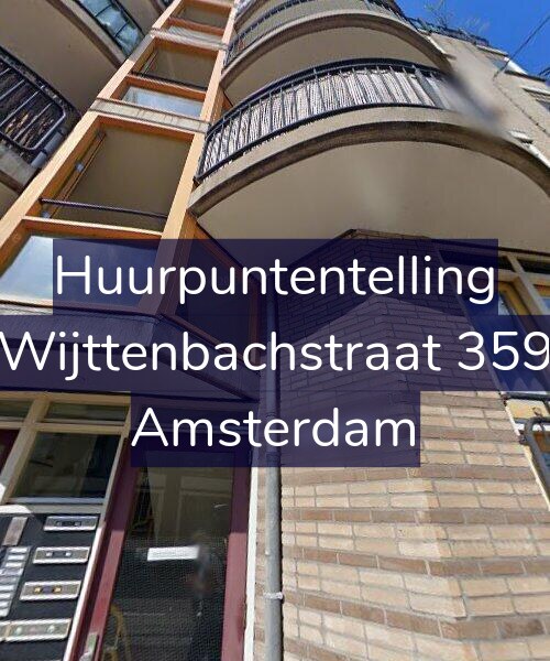 Foto gevel Huurpuntentelling voor Wijttenbachstraat 359, Amsterdam