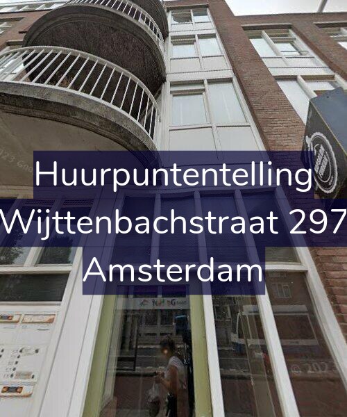Foto gevel Huurpuntentelling voor Wijttenbachstraat 297, Amsterdam