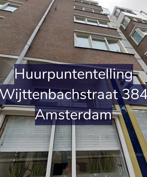 Foto gevel Huurpuntentelling voor Wijttenbachstraat 384, Amsterdam
