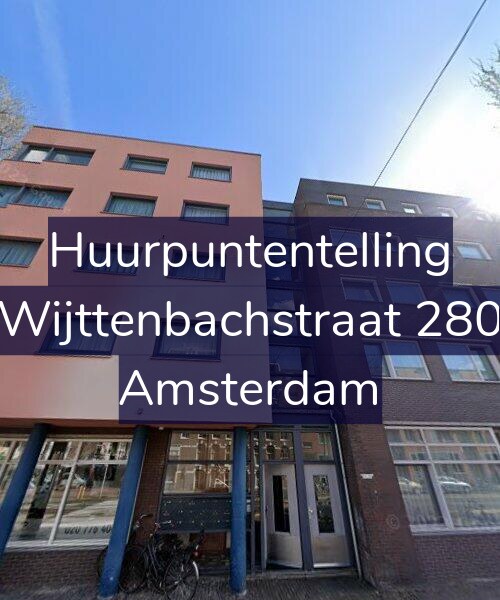 Foto gevel Huurpuntentelling voor Wijttenbachstraat 280, Amsterdam