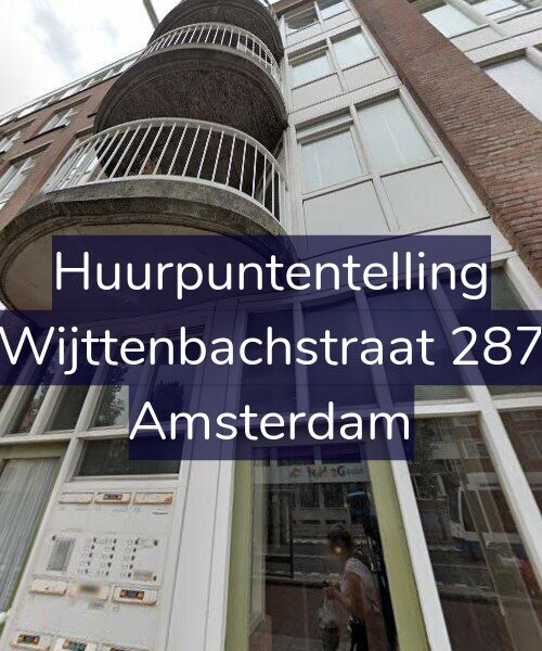 Foto gevel Huurpuntentelling voor Wijttenbachstraat 287, Amsterdam