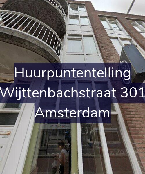 Foto gevel Huurpuntentelling voor Wijttenbachstraat 301, Amsterdam