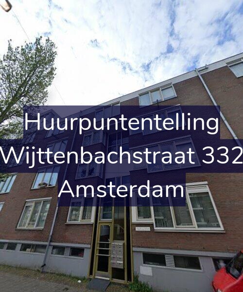 Foto gevel Huurpuntentelling voor Wijttenbachstraat 332, Amsterdam