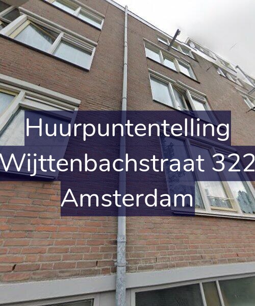 Foto gevel Huurpuntentelling voor Wijttenbachstraat 322, Amsterdam