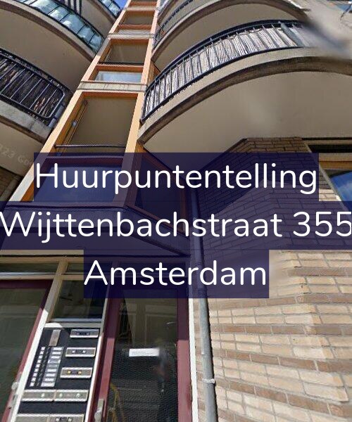 Foto gevel Huurpuntentelling voor Wijttenbachstraat 355, Amsterdam
