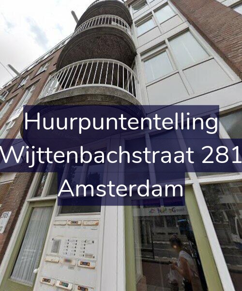 Foto gevel Huurpuntentelling voor Wijttenbachstraat 281, Amsterdam