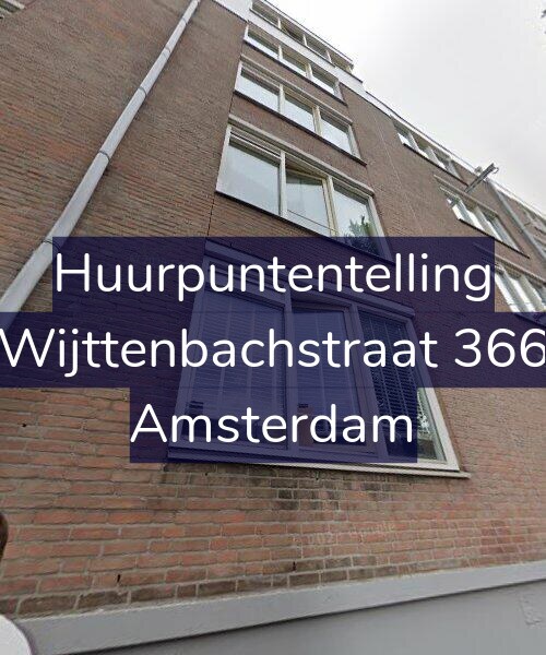 Foto gevel Huurpuntentelling voor Wijttenbachstraat 366, Amsterdam