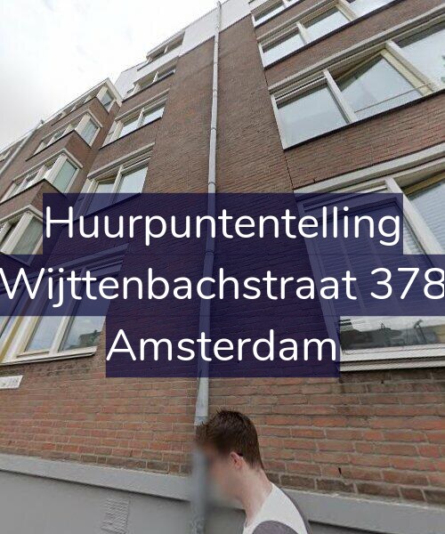 Foto gevel Huurpuntentelling voor Wijttenbachstraat 378, Amsterdam