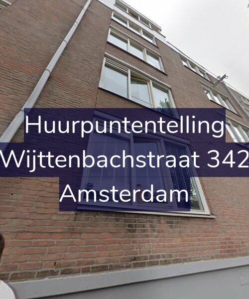 Foto gevel Huurpuntentelling voor Wijttenbachstraat 342, Amsterdam