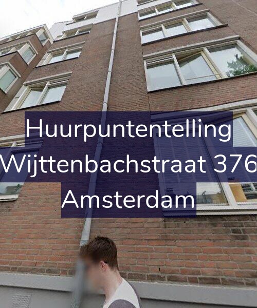 Foto gevel Huurpuntentelling voor Wijttenbachstraat 376, Amsterdam
