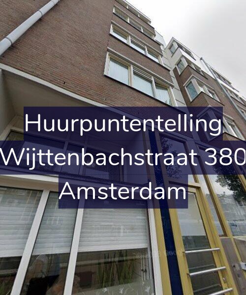 Foto gevel Huurpuntentelling voor Wijttenbachstraat 380, Amsterdam