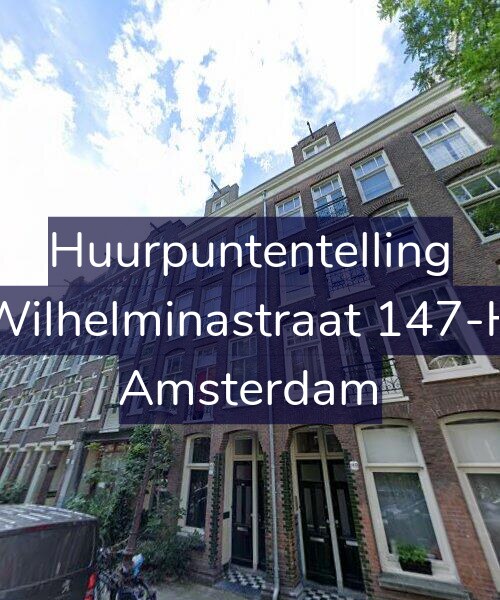Foto gevel Huurpuntentelling voor Wilhelminastraat 147-H, Amsterdam