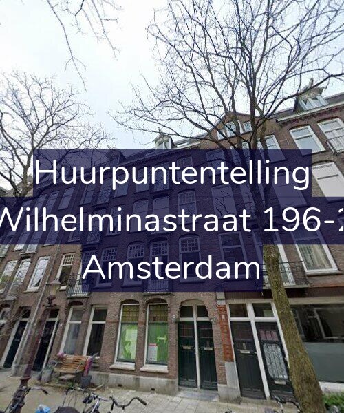 Foto gevel Huurpuntentelling voor Wilhelminastraat 196-2, Amsterdam