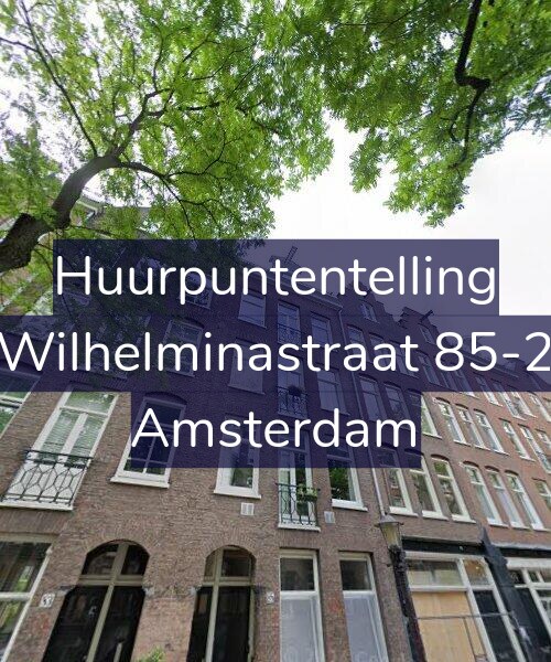 Foto gevel Huurpuntentelling voor Wilhelminastraat 85-2, Amsterdam