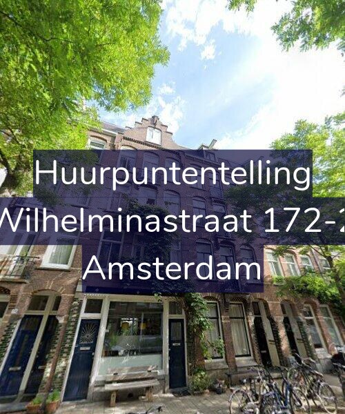 Foto gevel Huurpuntentelling voor Wilhelminastraat 172-2, Amsterdam