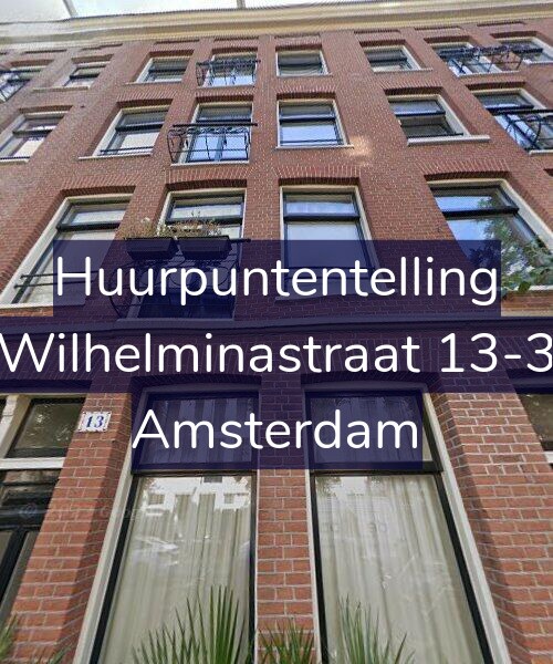 Foto gevel Huurpuntentelling voor Wilhelminastraat 13-3, Amsterdam