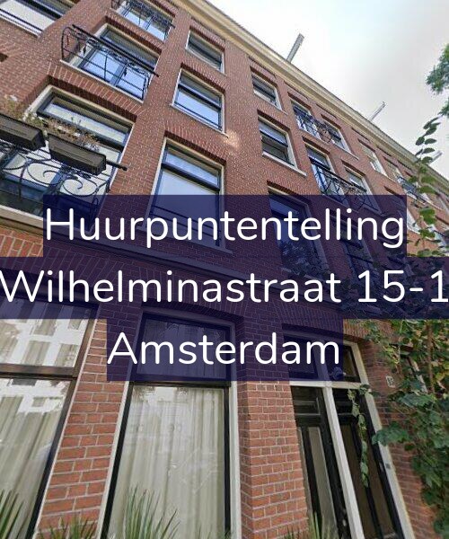 Foto gevel Huurpuntentelling voor Wilhelminastraat 15-1, Amsterdam