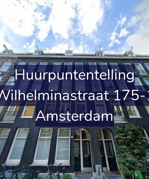 Foto gevel Huurpuntentelling voor Wilhelminastraat 175-1, Amsterdam
