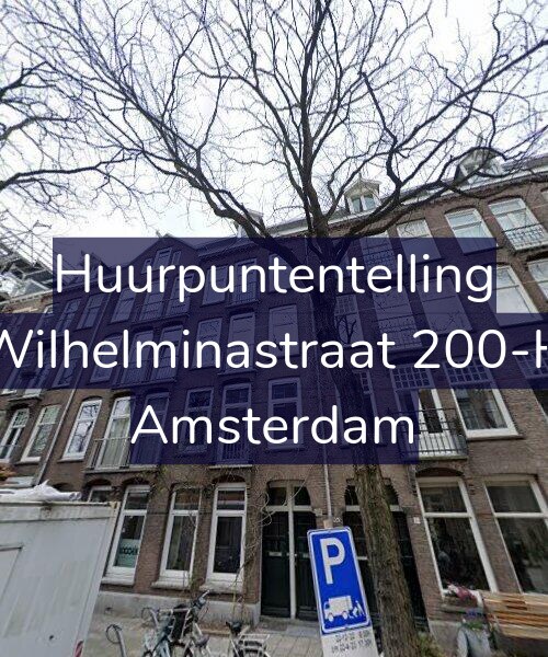 Foto gevel Huurpuntentelling voor Wilhelminastraat 200-H, Amsterdam