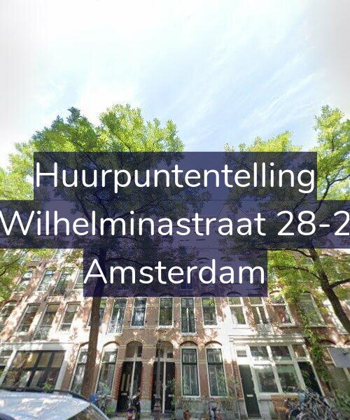Foto gevel Huurpuntentelling voor Wilhelminastraat 28-2, Amsterdam