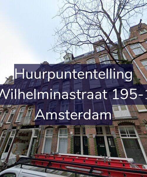 Foto gevel Huurpuntentelling voor Wilhelminastraat 195-1, Amsterdam
