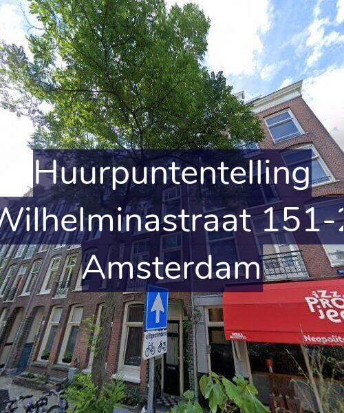 Foto gevel Huurpuntentelling voor Wilhelminastraat 151-2, Amsterdam