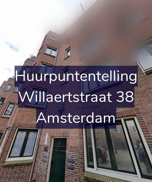 Foto gevel Huurpuntentelling voor Willaertstraat 38, Amsterdam