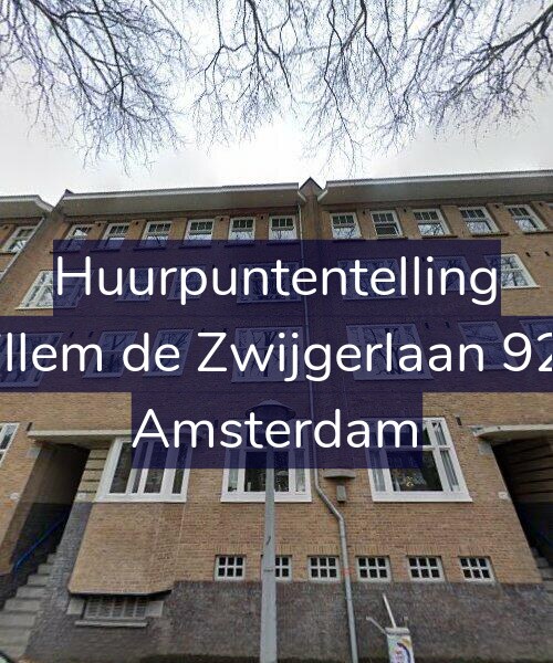 Foto gevel Huurpuntentelling voor Willem de Zwijgerlaan 92-2, Amsterdam
