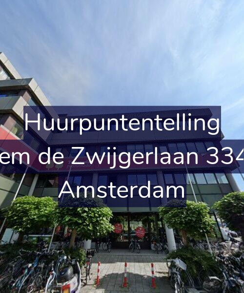 Foto gevel Huurpuntentelling voor Willem de Zwijgerlaan 334-B8, Amsterdam