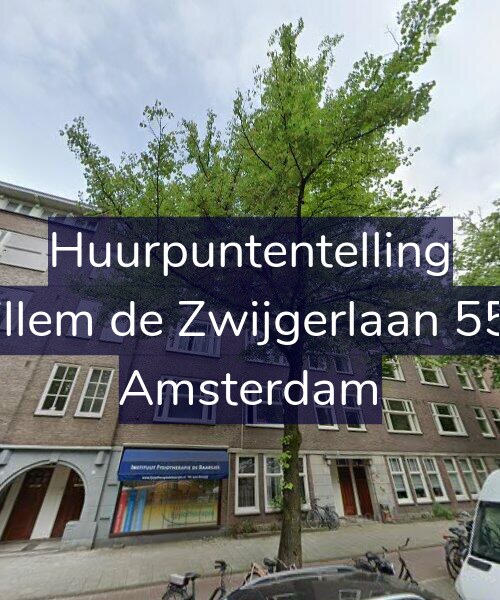 Foto gevel Huurpuntentelling voor Willem de Zwijgerlaan 55-1, Amsterdam