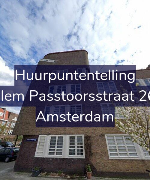 Foto gevel Huurpuntentelling voor Willem Passtoorsstraat 26-C, Amsterdam