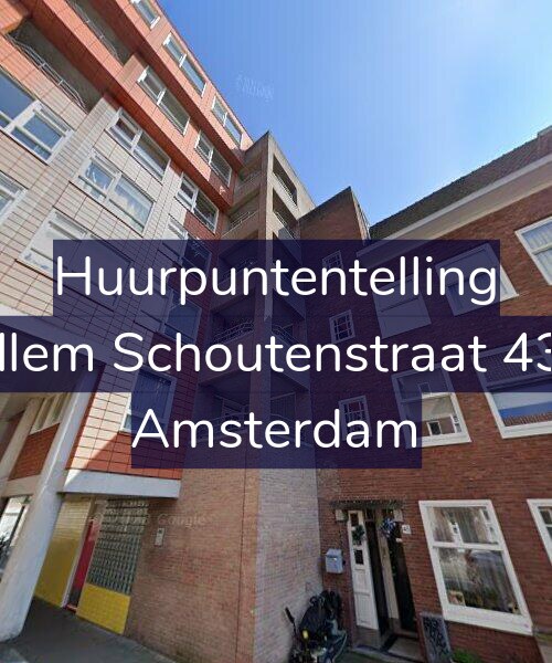 Foto gevel Huurpuntentelling voor Willem Schoutenstraat 43-A, Amsterdam