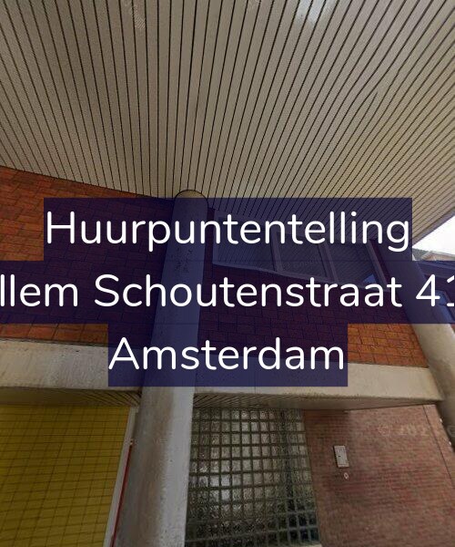Foto gevel Huurpuntentelling voor Willem Schoutenstraat 41-B, Amsterdam